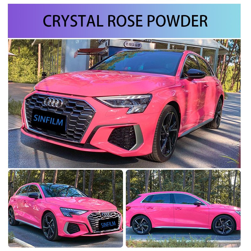 SINFILM Air Bubble Free Premium PET Glossy 3M Crystal Vehicle Auto Car Wrap Vinyl Decorative Color Changing Films
