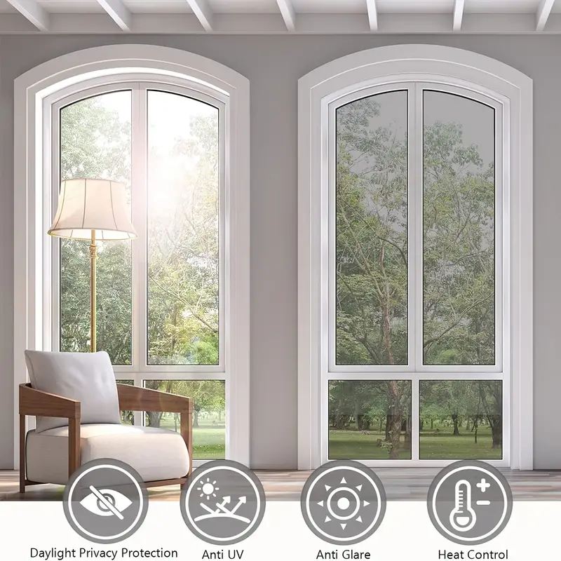 Energy saving UV blocking residential window decorative film, one-way mirror, colored home film, building solar decorative film