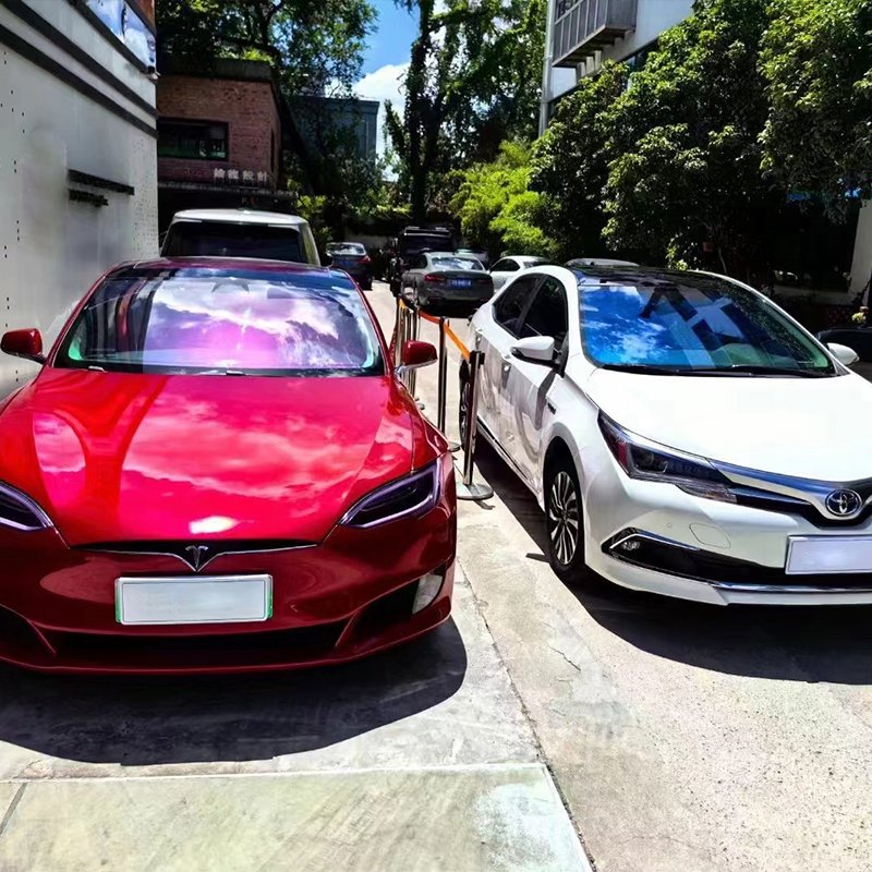 1.52*30M Pet Colorful Dichroic Iridescent Glass Tint Chameleon Window Film For Building / Car
