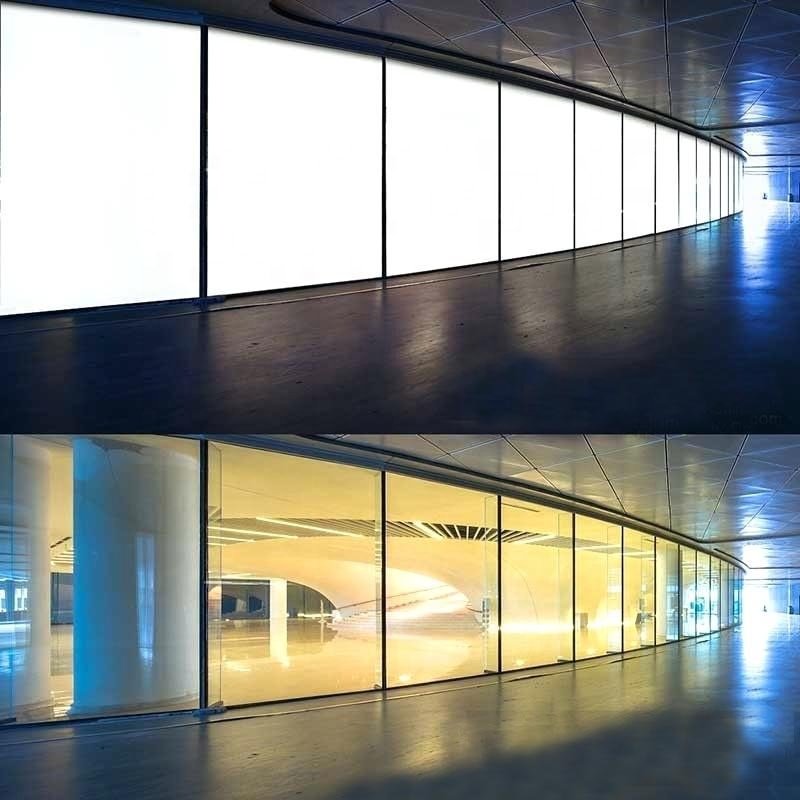 Switchable electric PDLC, self adhesive magic smart glass, rear projection self adhesive pdlc film