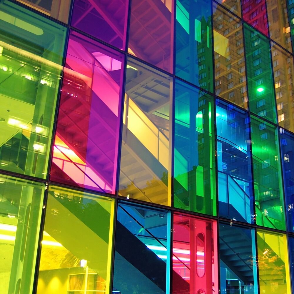 High Quality Decorative Office Window Film Colorful Glass Film For Decoration