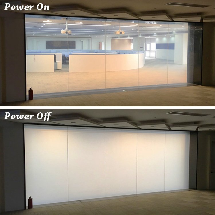Self-Adhesive Electronic Switchable Smart Film Pdlc Smart Tint Pdlc Film Smart Window Film For Sliding Glass Door