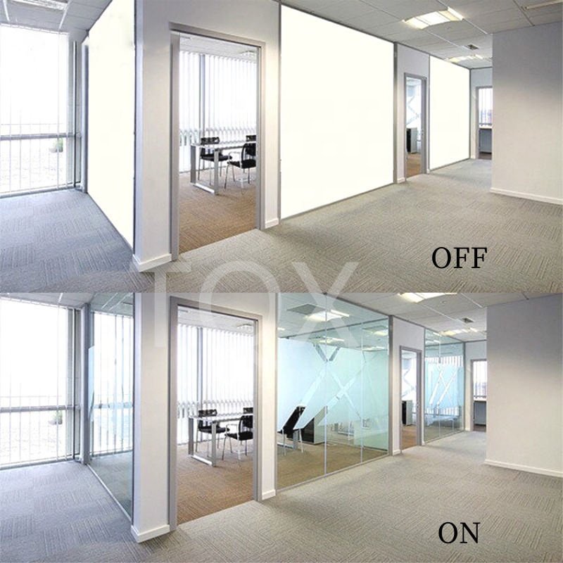 Self-Adhesive Electronic Switchable Smart Film Pdlc Smart Tint Pdlc Film Smart Window Film For Sliding Glass Door