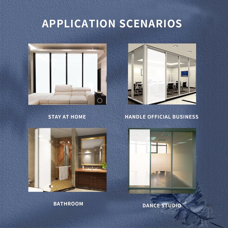 Free samples PDLC smart film Self-adhesive Switchable dimming privacy Intelligent film for office bathroom Smart film for glass
