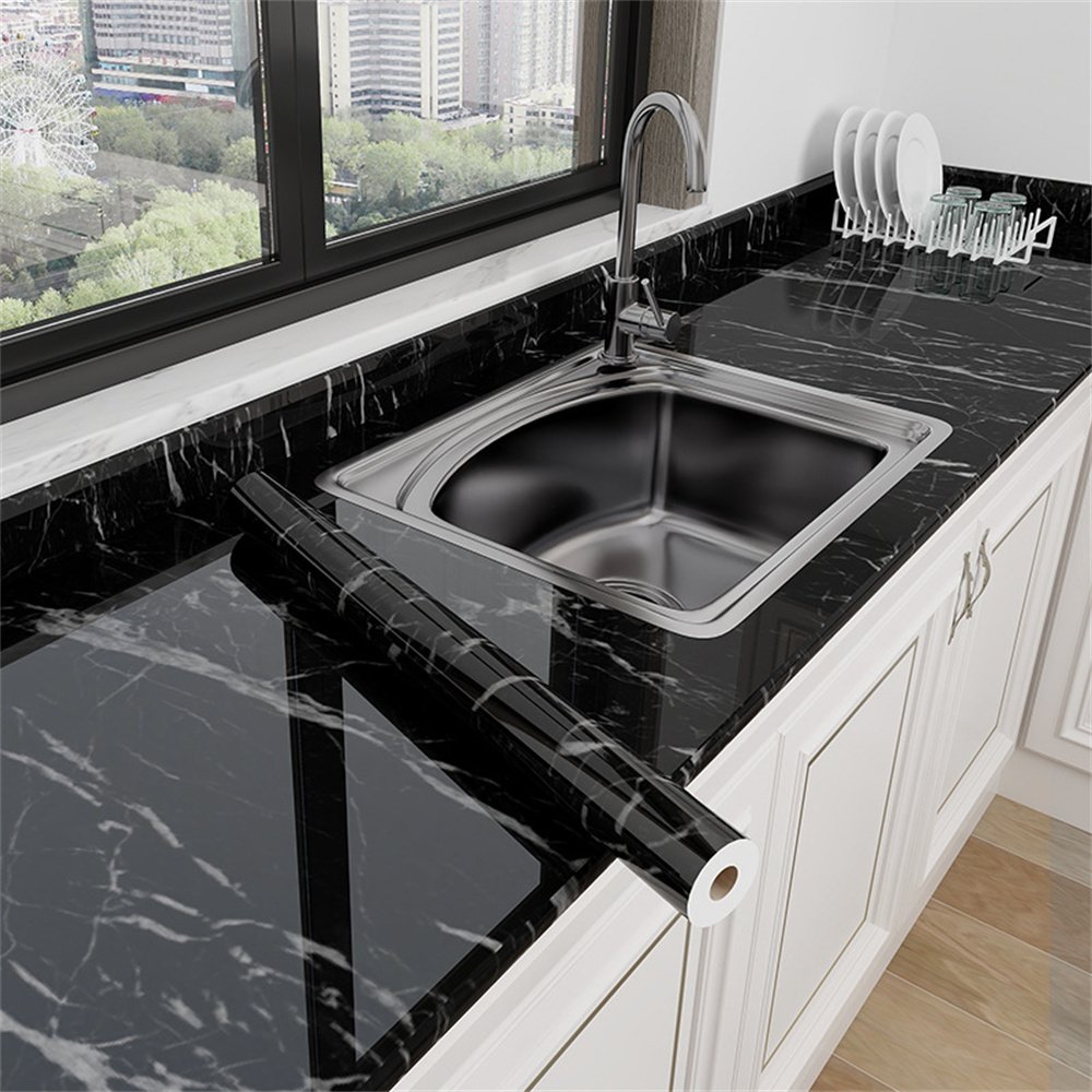 Marble Decorative Furniture Protective PET PETG Lamination Film For Hotel Home Office Kitchen