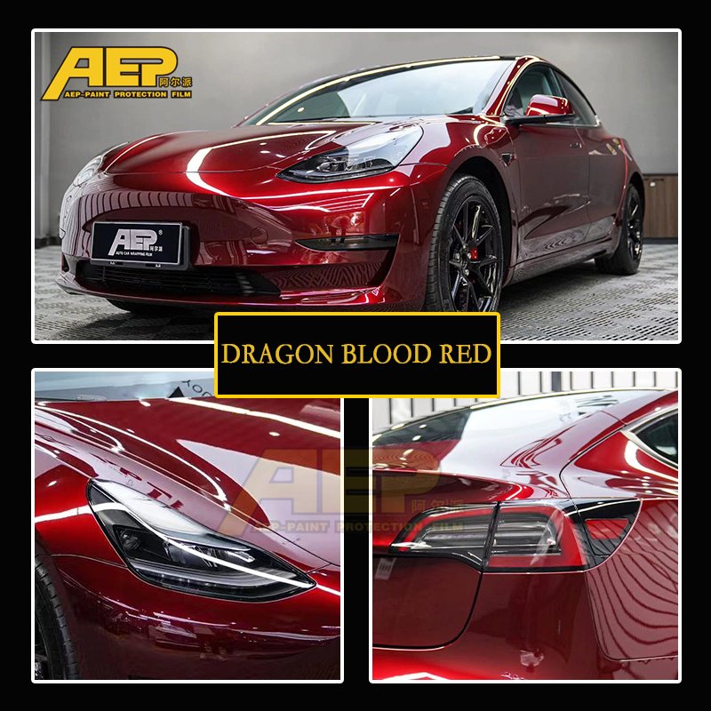 Best-Selling Liquid Metallic Dragon Blood Red Wrapping Vinyl Film For Car Decoration Auto Vehicle Car Vinyl