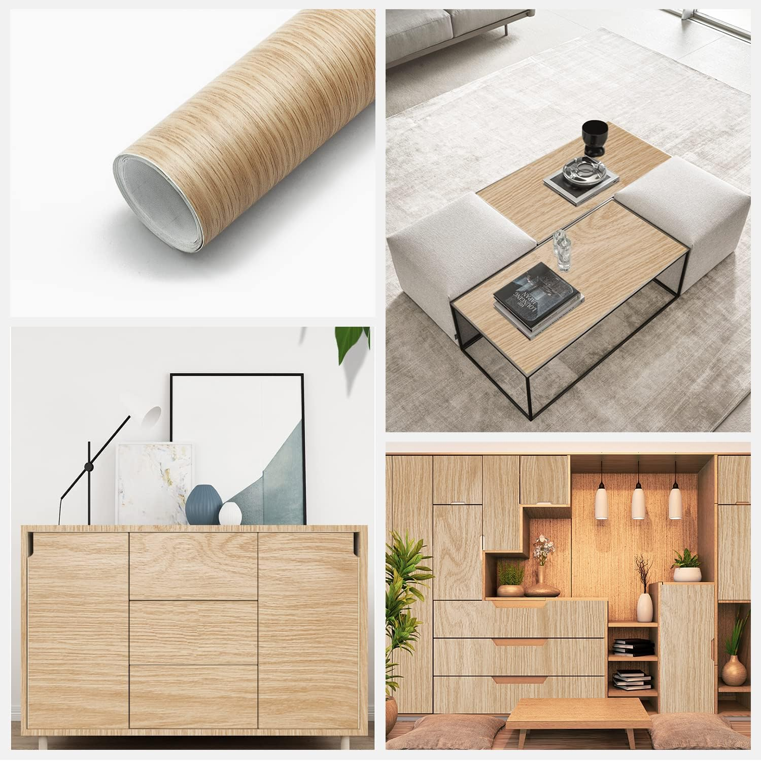Custom New Design Embossed Foil PVC Film for Furniture Interior Decorative Wood Grain Film