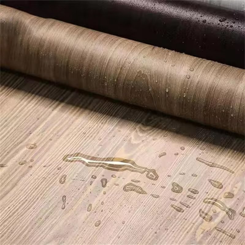 Custom New Design Embossed Foil PVC Film for Furniture Interior Decorative Wood Grain Film