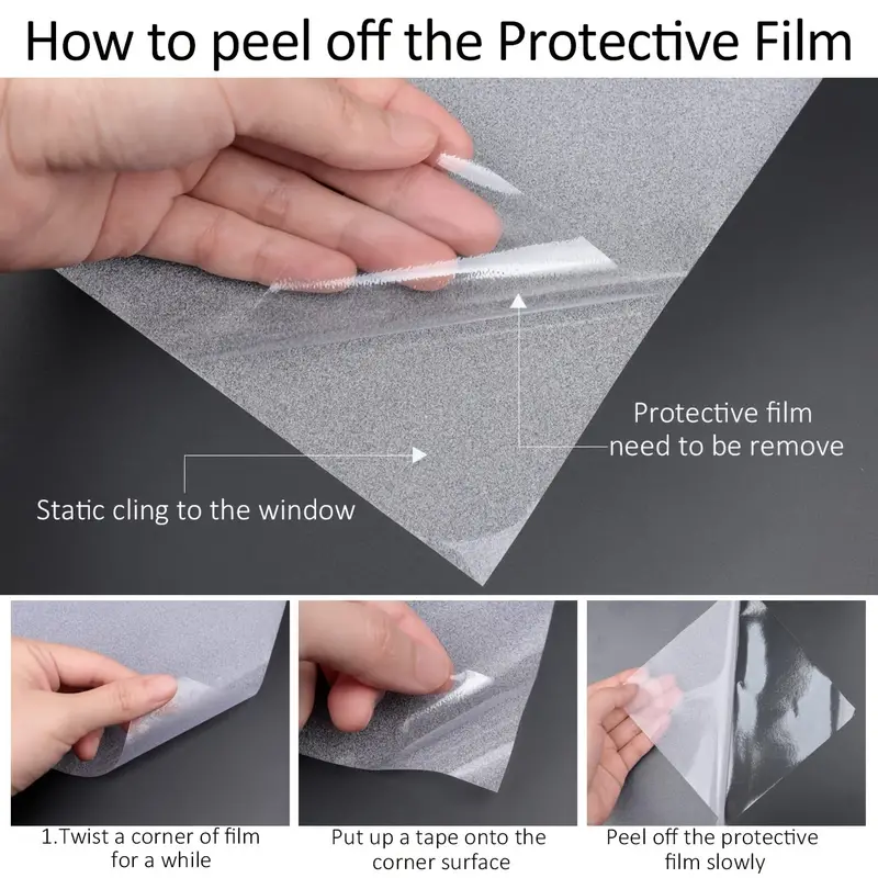 Kalie Self adhesive PVC 1.52 * 30 M/roll frosted matte home&office glass decorative film