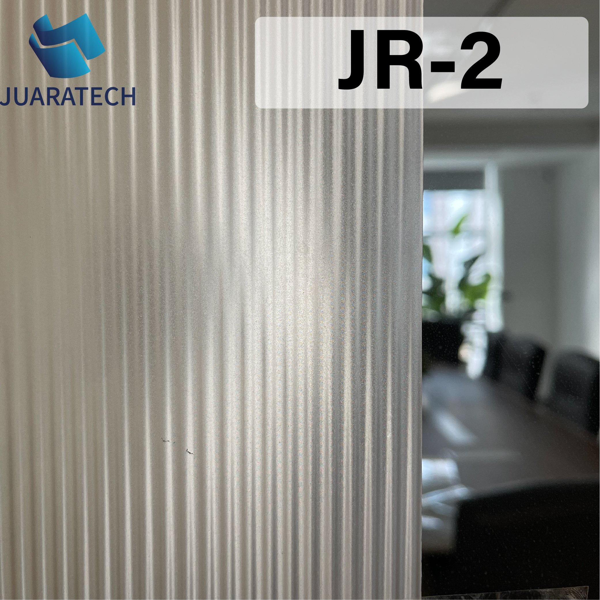Reeded glass film 3D effect glass film decorative film