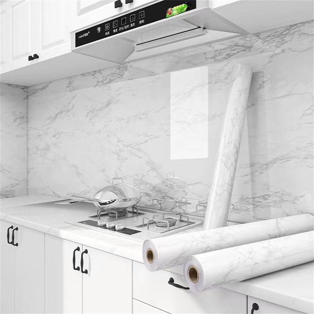 Home office kitchen bedroom waterproof fireproof marble protection furniture decorative films for MDF Cement board