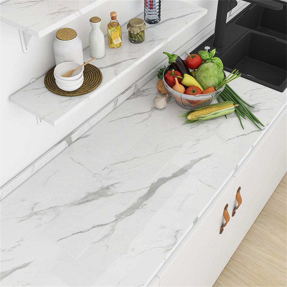 Home office kitchen bedroom waterproof fireproof marble protection furniture decorative films for MDF Cement board