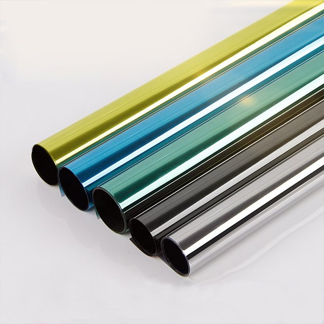 One way silver building film House Decoration One Way Mirror Building Window Film