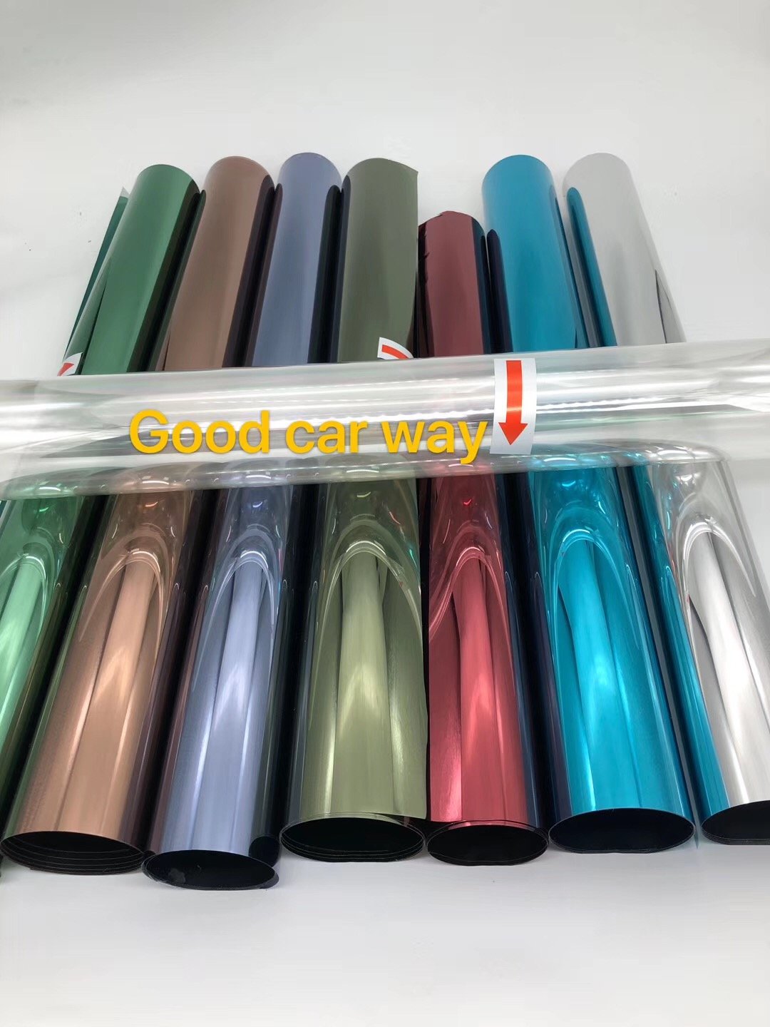 One way silver building film House Decoration One Way Mirror Building Window Film