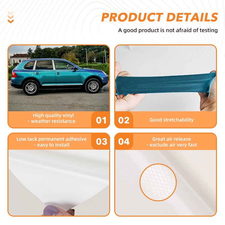 Support Custom Self Adhesive Chameleon Wrap Vinyl Film Car Protective Film