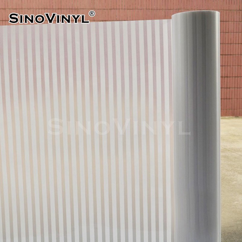 1.22x50M Family Office Building Frosted 3D Pattern Self Adhesive Window Glass Tint Vinyl Stickers Film