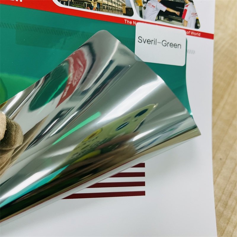 UV rejection heat insulation building house window glass solar tinting film purple silver one way vision 1.52*30m ornament film