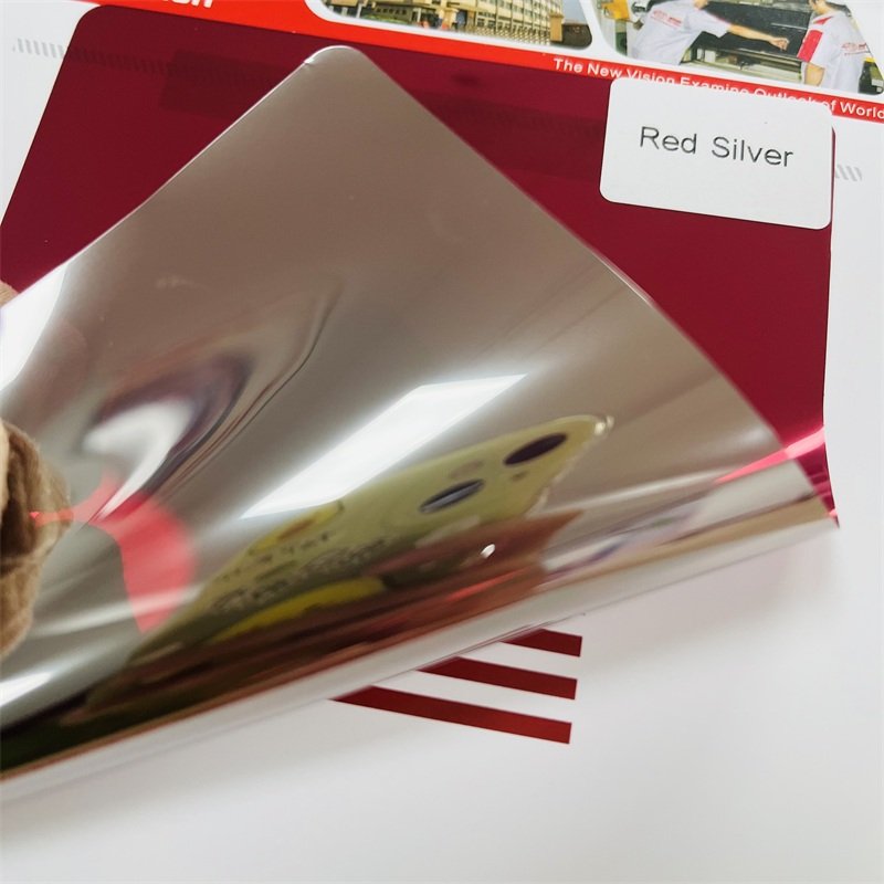 UV rejection heat insulation building house window glass solar tinting film purple silver one way vision 1.52*30m ornament film