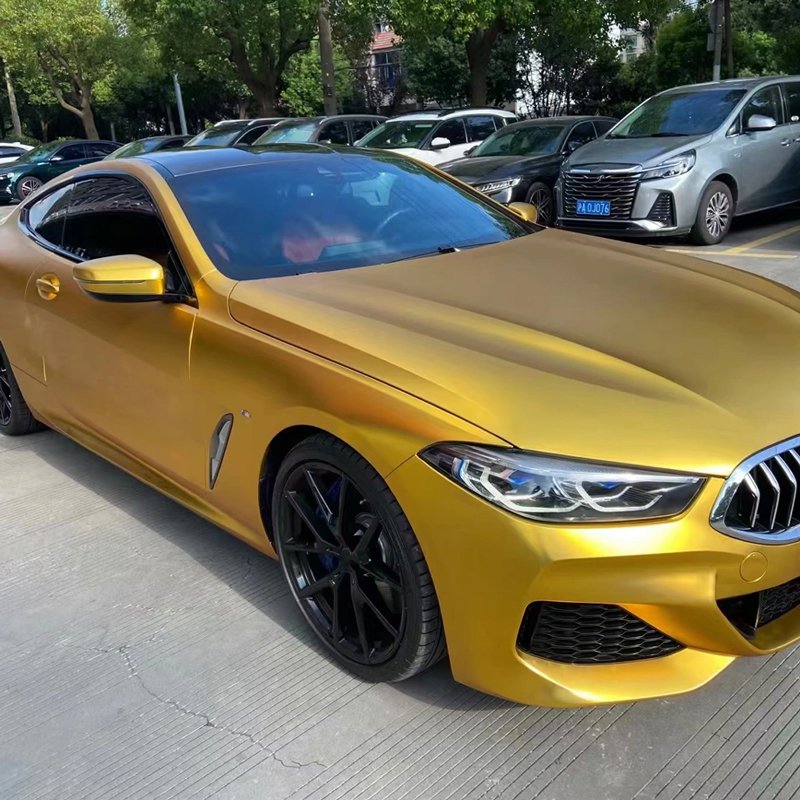 Newest PET backing Mirror Plating Gold Gloss Car Vinyl Wrap Vehicle Colors Wraps Films Foil