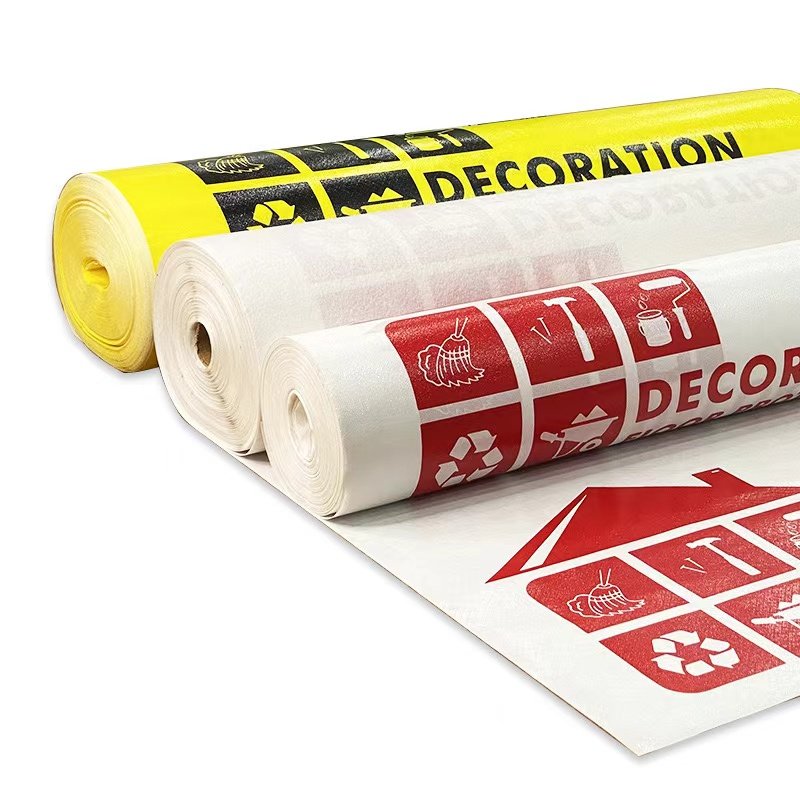 PE Film Non-woven fabric Needle-punched Cotton EPE Floor Ground Protective Film For House Decoration