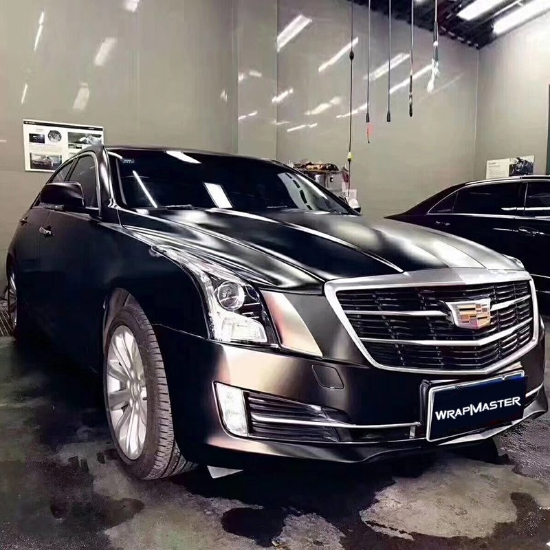 WRAPMASTER 5*59FT Pearl Metal Satin Metallic Black Sticker Car Wrap Price Auto Protective Film