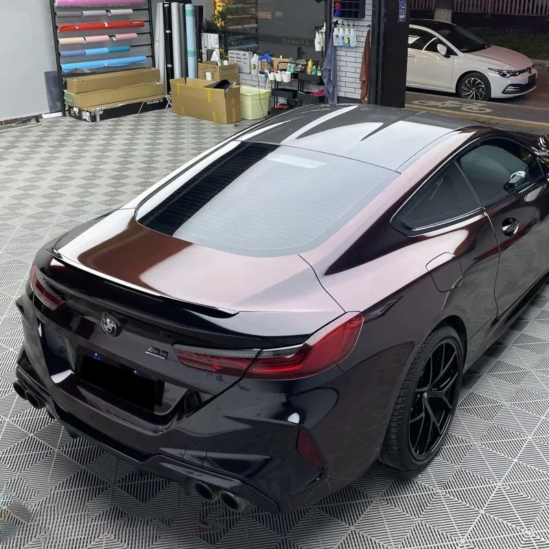 Hot Sell New Color Starry Black Charm Red Car Wrapping Vinyl Film Car Body Decoration Film
