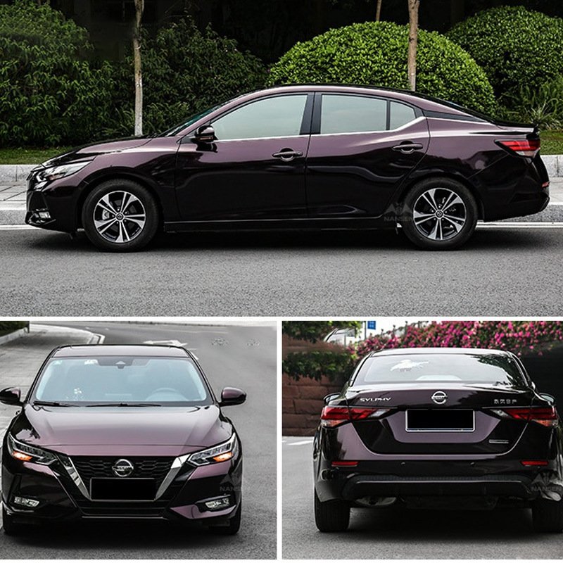 Hot Sell New Color Starry Black Charm Red Car Wrapping Vinyl Film Car Body Decoration Film