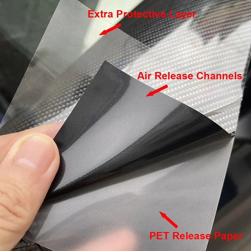 Factory wholesale High Glossy PET 9D Carbon Fiber Vinyl Wrap roll for Car decoration