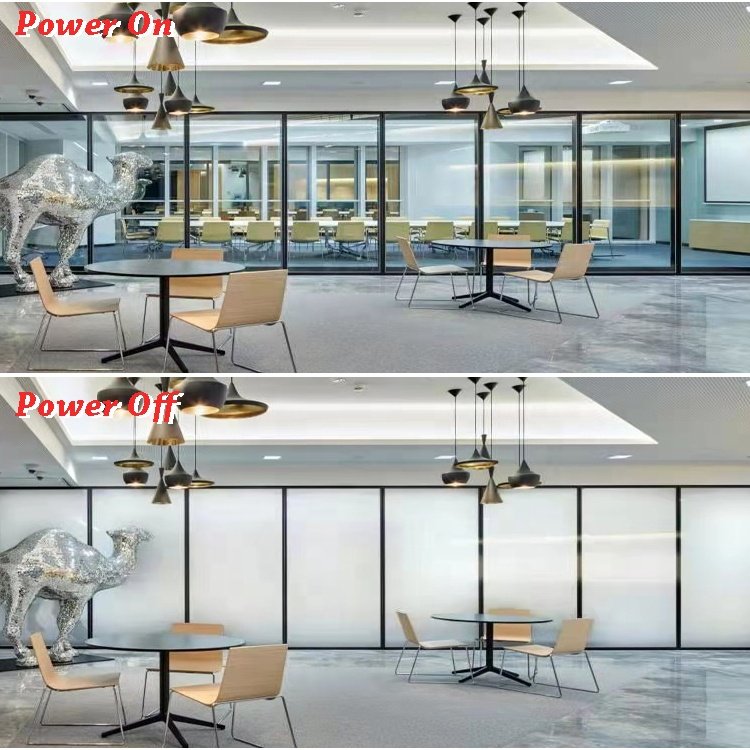 Electric Window Tint Smart Film Remote Control Smart Tint PDLC Self-adhesive Dimming Film Office Decor Privacy Room Partition