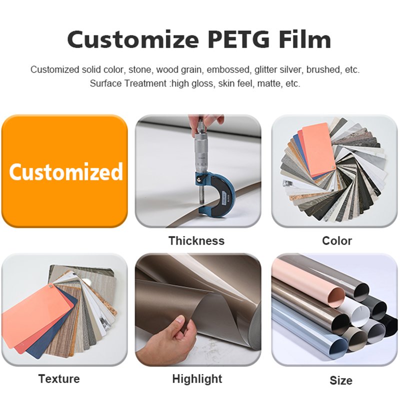 Hot Sale Anti Scratch Decorative Film Silk Matte PETG Film For Furniture