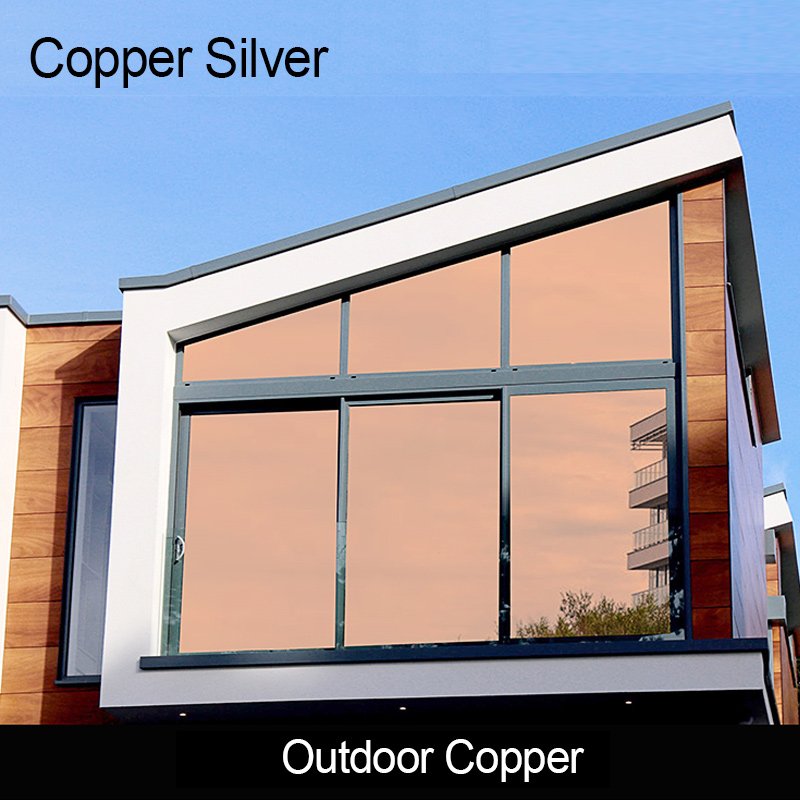 Mirror reflective film one way vision silver building film solar control window glass decorative film privacy window foil
