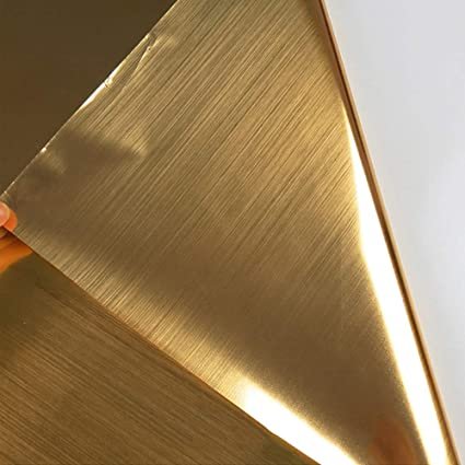 golden Stainless Steel Contact Paper Rust Resistance Waterproof Removable Peel and Stick Wallpaper