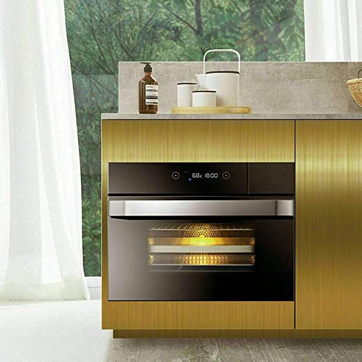 golden Stainless Steel Contact Paper Rust Resistance Waterproof Removable Peel and Stick Wallpaper