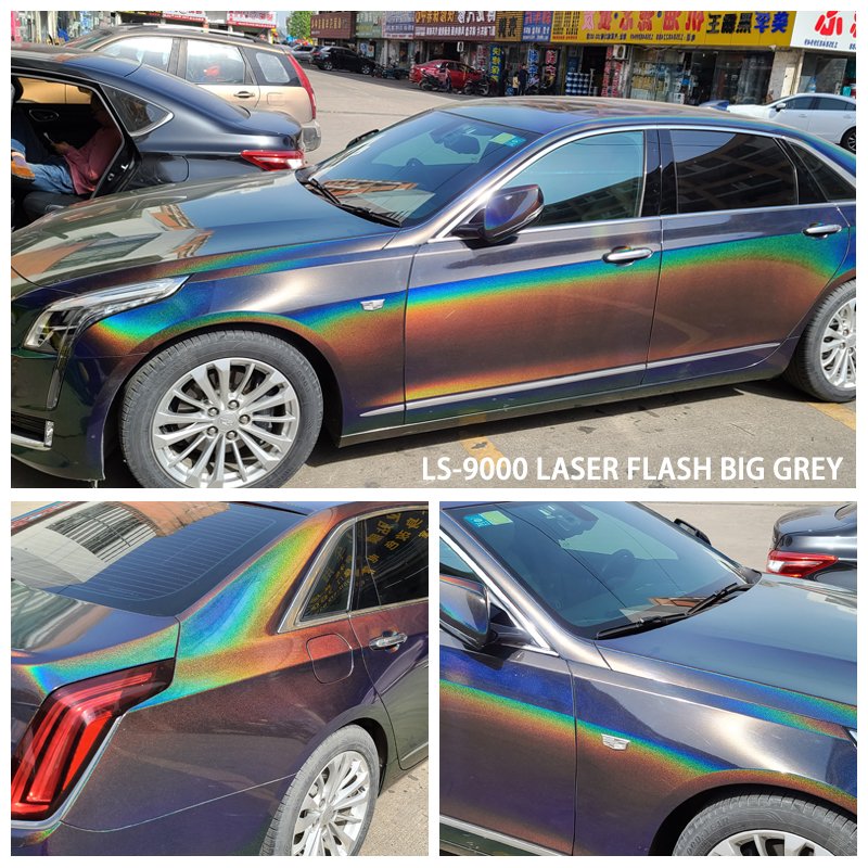 Wholesale Factory Price Diamond Laser White Color Self-Adhesive Decoration Roll Film PET Vehicle Auto Sticker Car Wrap Vinyl