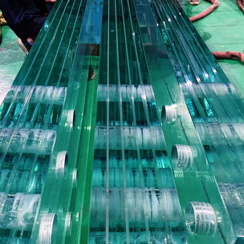 High Quality 21mm Toughened Laminated Glass Custom Pvb Interlayer Film Safety Tempered Toughened Laminated Glass