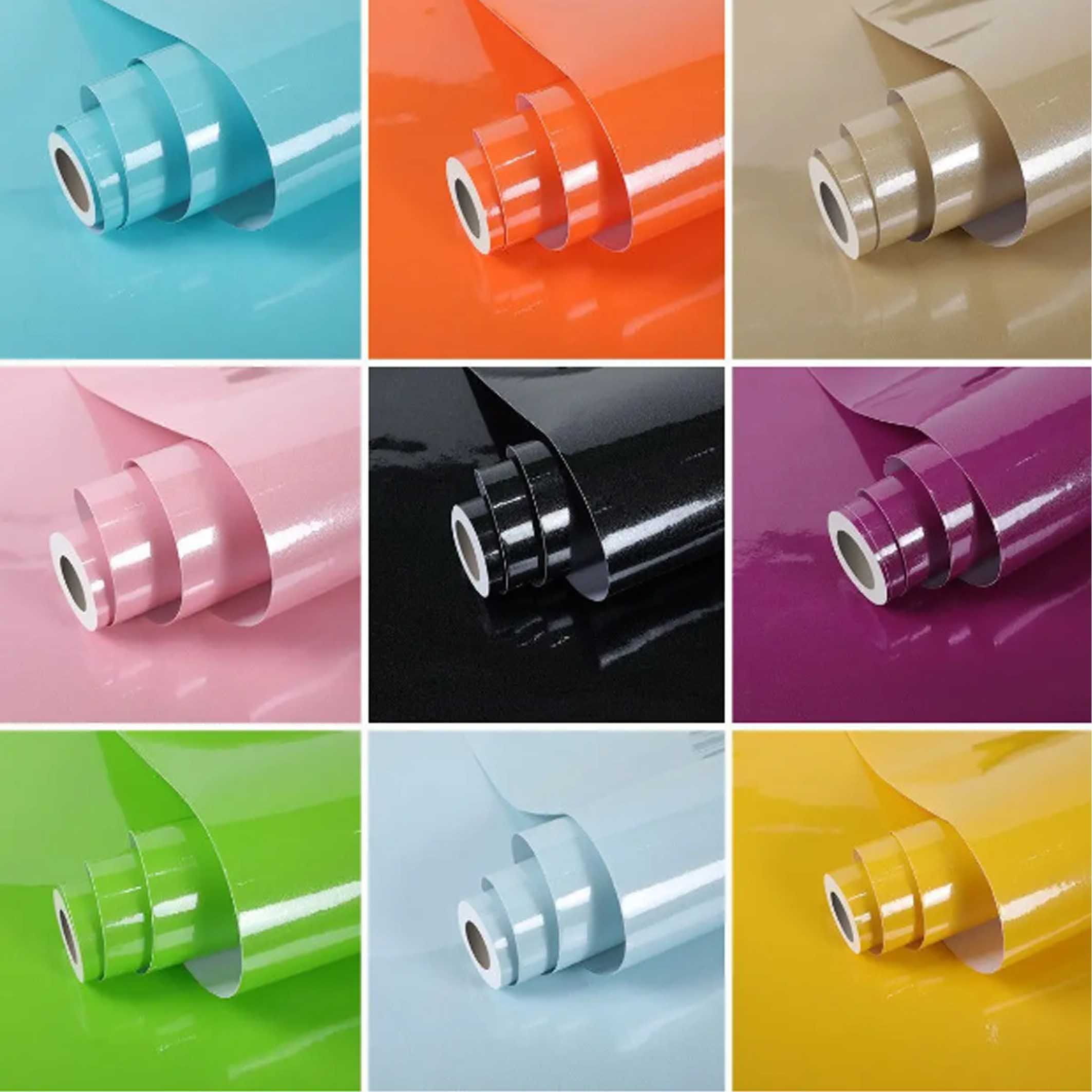 OEM/ODM service supported solid colour membrane PVC decorative films pure colour vinyl laminate foil furniture pvc sheet