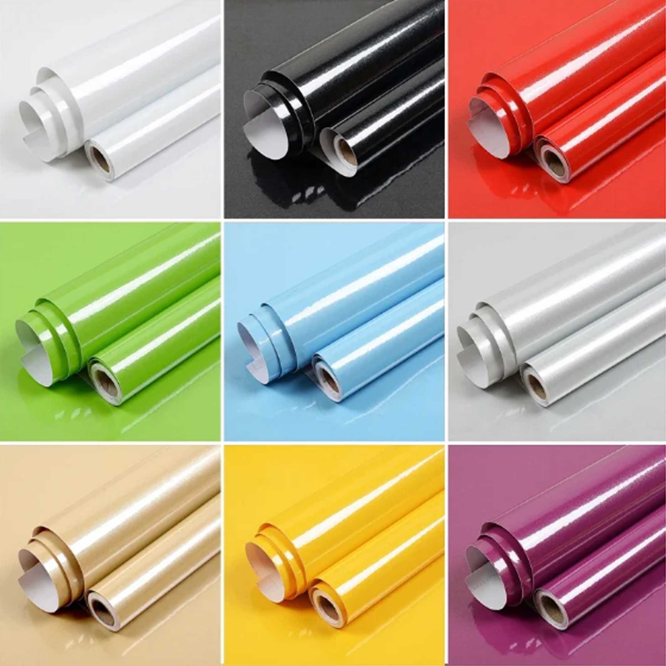 OEM/ODM service supported solid colour membrane PVC decorative films pure colour vinyl laminate foil furniture pvc sheet