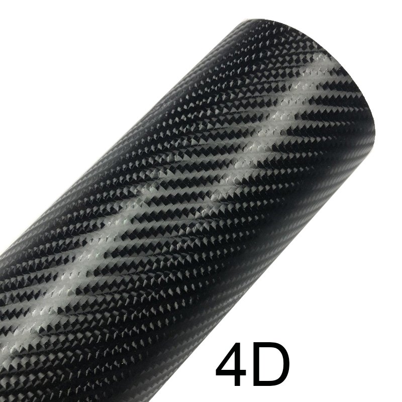 Factory Wholesale 4D Carbon Fiber Car Decorative Film Auto Wrap Sticker Carbon Fiber Vinyl roll