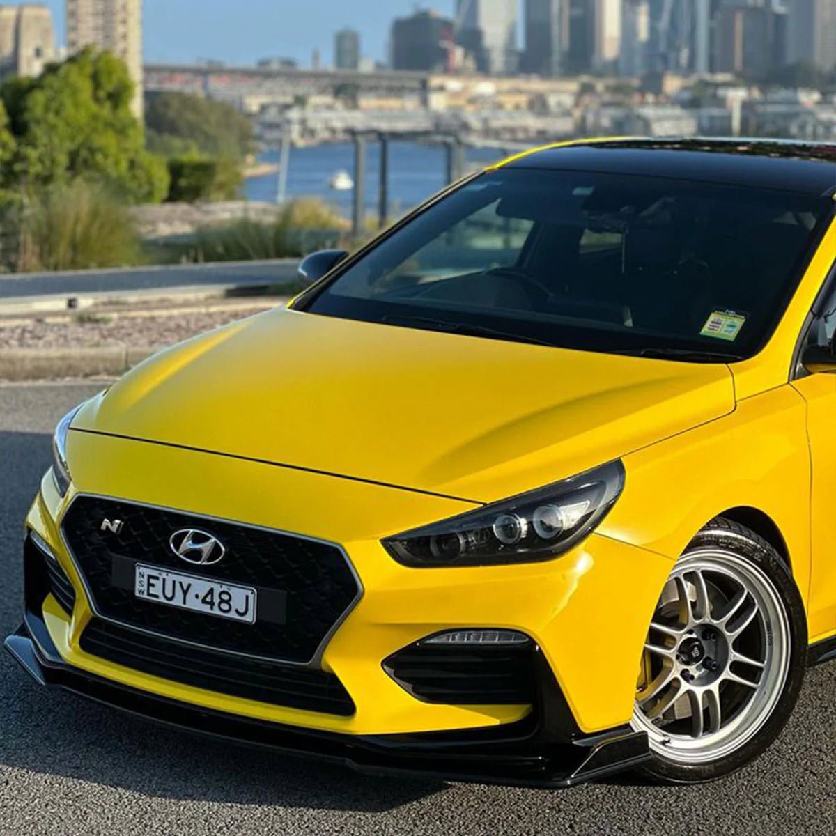 Racing Yellow Vinyl Wrap car wrap vinyl color OEM Factory price decorative films color-changing car tpu film