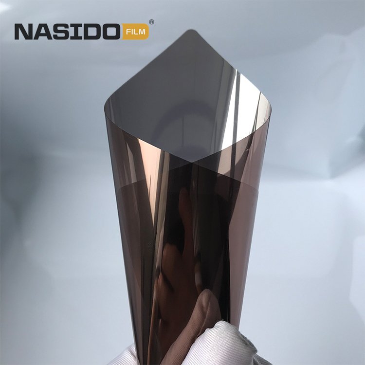 Nasido Brown/Silver Building home Decorative Films 2 Color glass reflective window film
