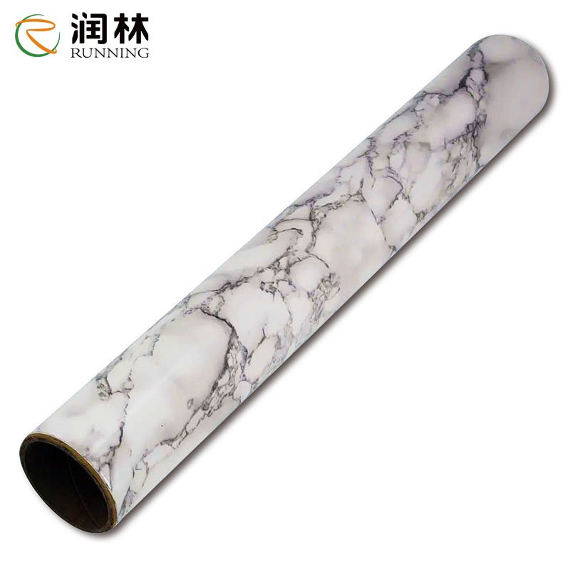 Beautiful Marble Texture PVC Vinyl Decorative Film For panel furniture kitchen wall decoration
