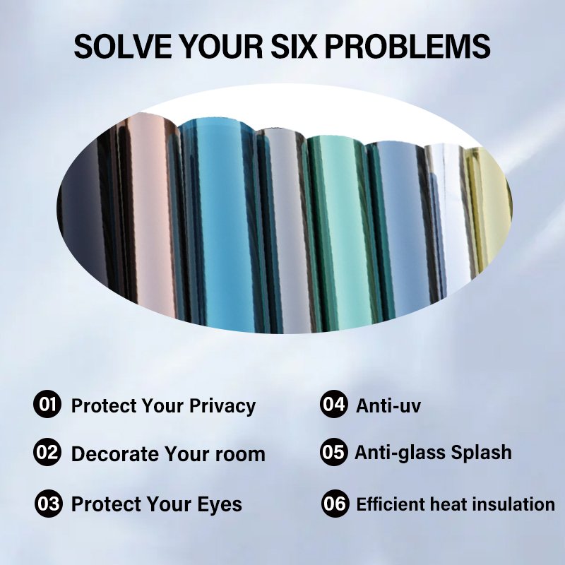 Factory Cheap Price Ceramic Colored Building Window Tint Film For Building Use