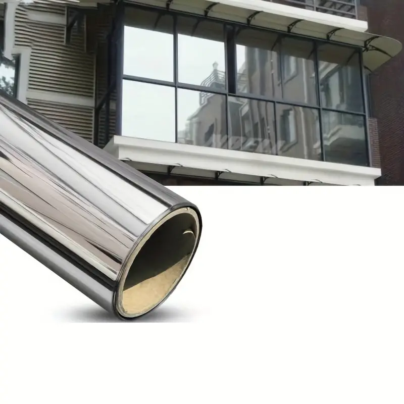 1.52x30m Transparent PVC PET One Way Perspective Sunshade Home Insulation Window Glass Sunscreen Building Film Decorative Roll
