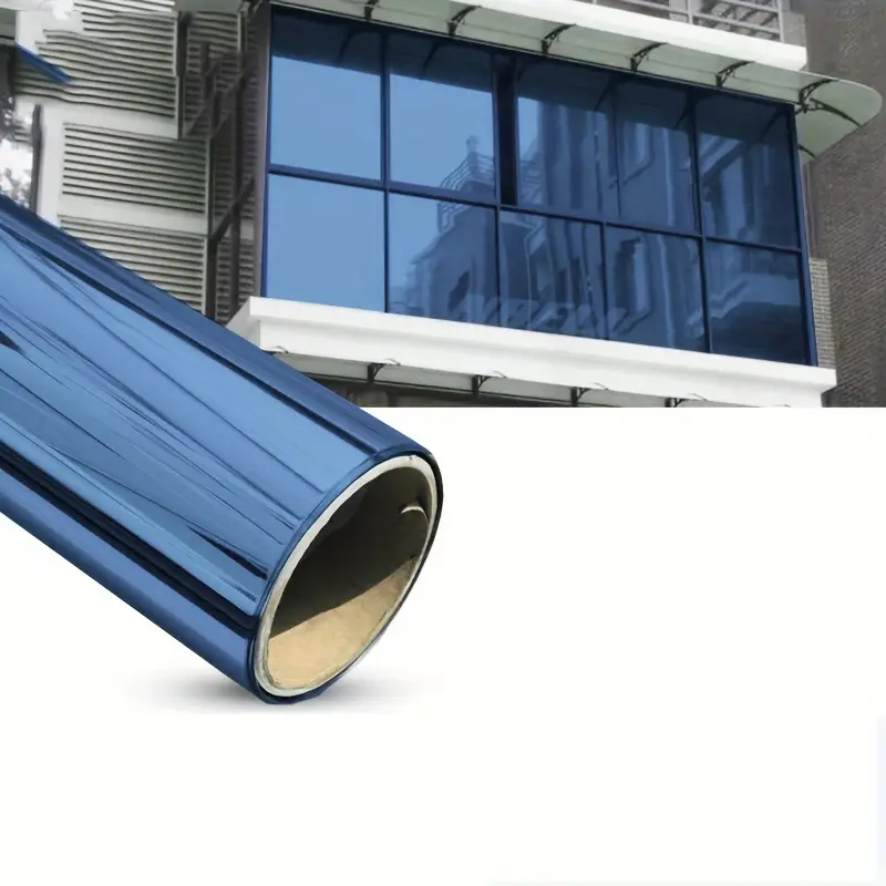 1.52x30m Transparent PVC PET One Way Perspective Sunshade Home Insulation Window Glass Sunscreen Building Film Decorative Roll