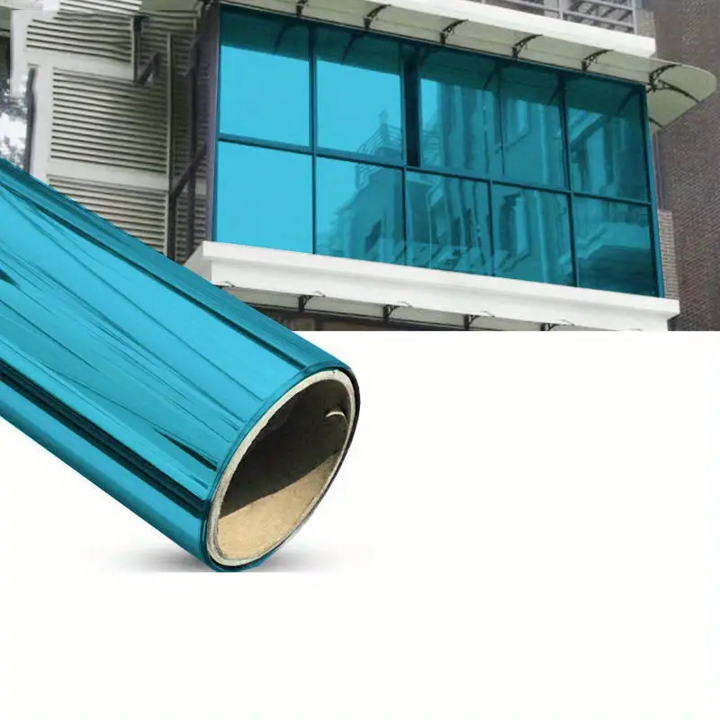 1.52x30m Transparent PVC PET One Way Perspective Sunshade Home Insulation Window Glass Sunscreen Building Film Decorative Roll
