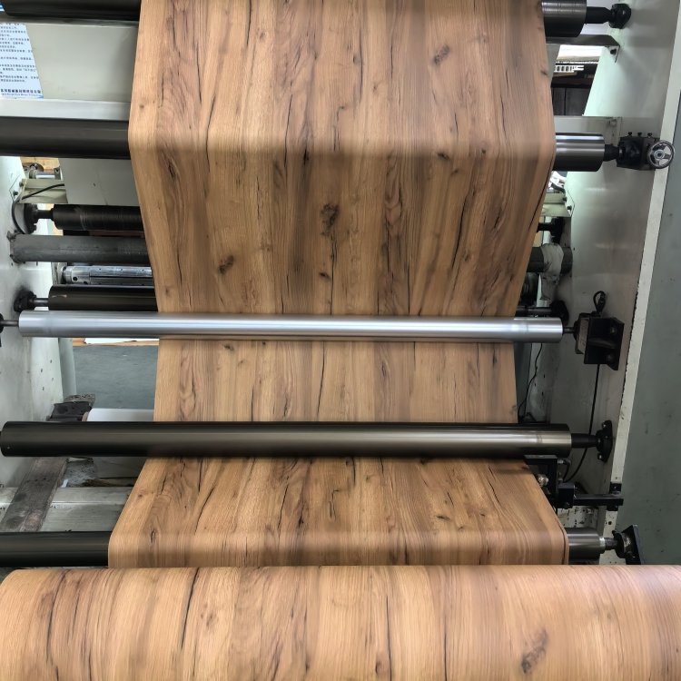 High quality factory supply texture wood grain PVC film for mdf door skin furniture decorative vacuum laminating PVC film rolls