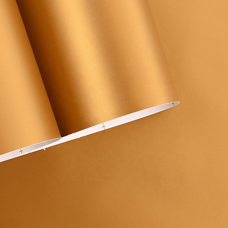 PVC interior films Plain color series PVC decorative film self adhesive wallpaper for furniture renovation wallpaper