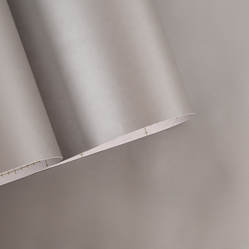 PVC interior films Plain color series PVC decorative film self adhesive wallpaper for furniture renovation wallpaper