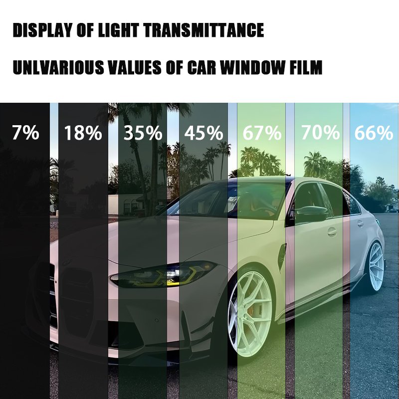 Car Tinted Window Film Heat Insulation Uv Blocking Nano Ceramic Solar Sun Control Car Window Film Sun Protection Film