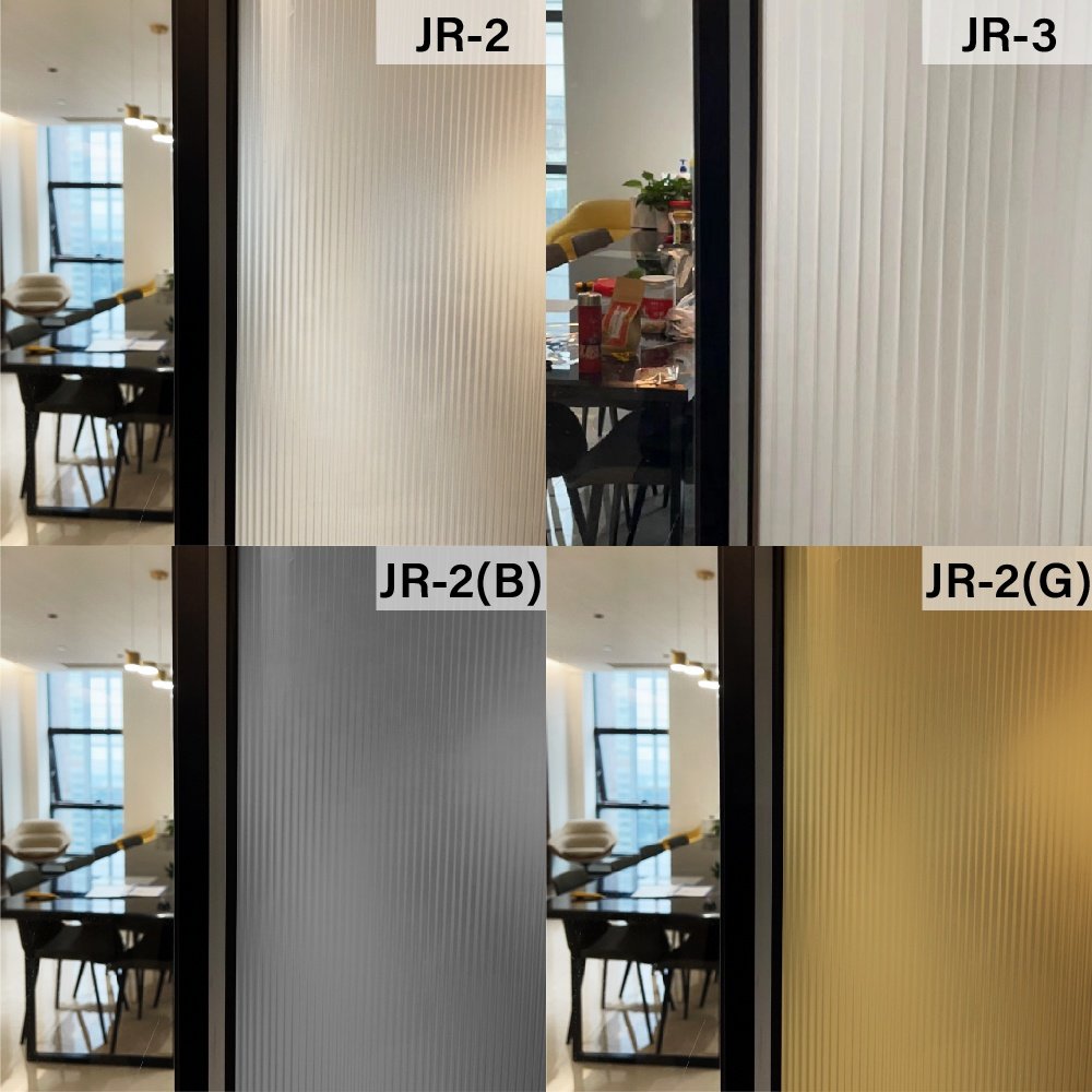 Self adhesive Reeded glass Film Fluted 25.4mm Window Film decorative Reeded window film